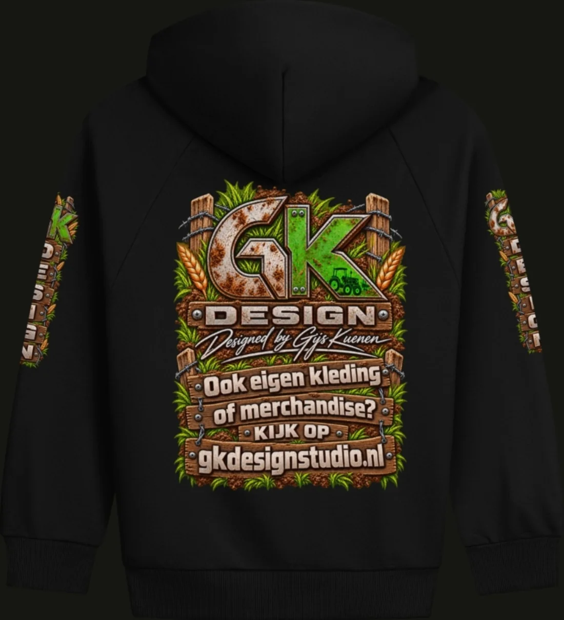De GK Original hoodie met grote rugprint